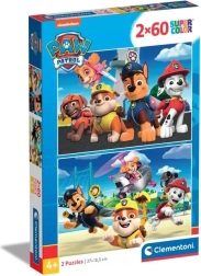puzzle 2 × 60 darabos paw patrol super color
