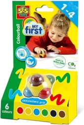 SES Creative My first színes golyós zsírkréta 6 színnel
