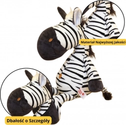 Plüss játék zebra fekete-fehér 25 cm