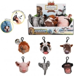 Hangos plüss kulcstartó