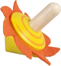 Detoa fa pörgettyű nemez napocskával