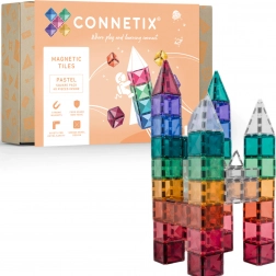 Connetix Pastel Square Pack mágneses építőkészlet 40 darab