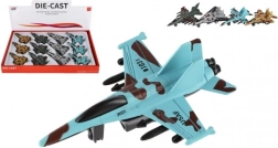 Fém-műanyag visszahúzós vadászgép 14 cm – 4 szín