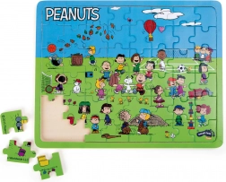 Kis lábak fa puzzle Snoopy a pályán
