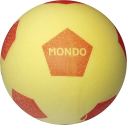 Mondo puha szivacslabda futballhoz, sárga, 20 cm