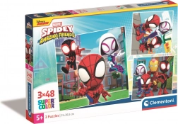 CLEMENTONI Puzzle Spidey és csodálatos barátai 3×48 darab