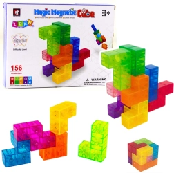 Magic Magnetic Cubes mágneses kockák – logikai kirakó kihívásokkal, 9 darab