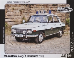 Puzzle RETRO-AUTA Wartburg 353 Volkspolizei 40 darab