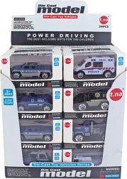 Rendőrautó szabad kerekekkel