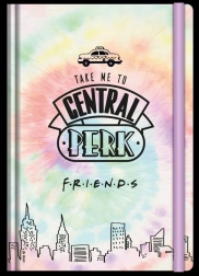 Vonalazott A5-ös Jóbarátok jegyzetfüzet tie-dye, keménytáblás