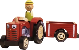 Le Toy Van fa traktor utánfutóval gyerekeknek
