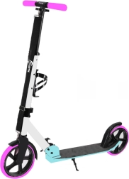 Összecsukható roller fehér‑rózsaszín‑kék, vállpánttal
