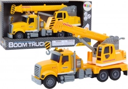 Sárga teherdaru súrlódásos meghajtással, fény- és hangeffektekkel