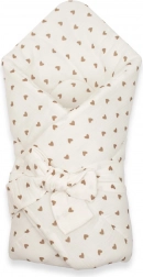 Muszlin fűzős pólya NEW BABY Little Heart