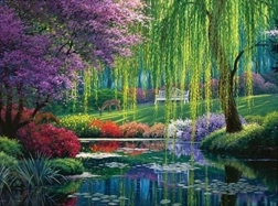 Gyémántszemes festés Nyár a parkban 30 × 40 cm