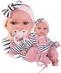 Realisztikus Antonio Juan Toneta baba hangokkal és puha textil testtel - 34 cm