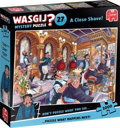 Puzzle Jumbo Wasgij Rejtély 27: Alapos Borotválás 1000 Darab