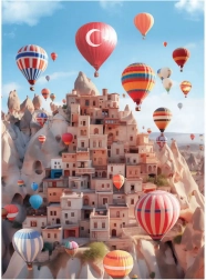 Anatolian Kapadokya puzzle 1000 darabos