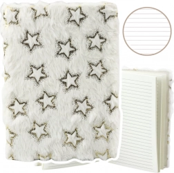 Jegyzetfüzet plüss borítóval Arany csillagok A5 80 lap
