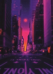 RAVENSBURGER puzzle Neonváros, 1000 darab