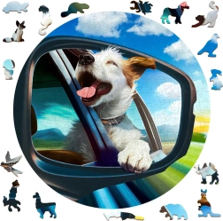 Fa puzzle Vidám kutya 250 darab WOODEN CITY