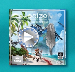 Horizon Forbidden West kitűzők – 2 darabos fém készlet
