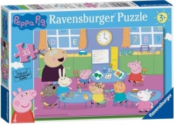 Ravensburger Peppa malac – az egész osztály, 35 darabos puzzle