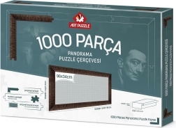 Puzzle keret 96x34 cm barna