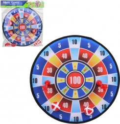 Puha célzótábla nyilakkal és labdákkal 36 cm