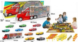 Kamion – vontató készlet játékszőnyeggel és kisautókkal