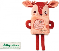 Lilliputiens Stella szarvasos, puha interaktív könyvecske 3 hó+
