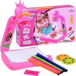 Gyerek rajzprojektor koronával és filctollakkal