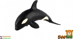 Műanyag kardszárnyú delfin figura 12 cm
