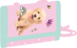 Gyerek textil pénztárca kisállatos mintával