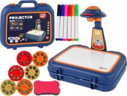 Gyerek rajzvetítő bőröndben – kék