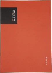 VERDE A4 jegyzetfüzet, téglavörös, 96 lapos, vonalas