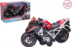 Piros csavarállványos motor effektusokkal