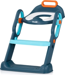 Chipolino Flippy blue gyermek WC-szűkítő létrával