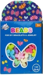 Gyöngykészlet pillangókkal és zsinórral