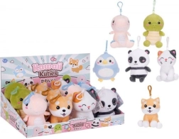 Plüss állatos kulcstartó 11x14 cm