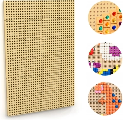 Masterkidz falra szerelhető kreatív STEM tábla szerelőpanellel 120 × 80 cm