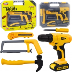 Gyermek szerszámos bőrönd 12 darabbal, fénnyel és hangokkal