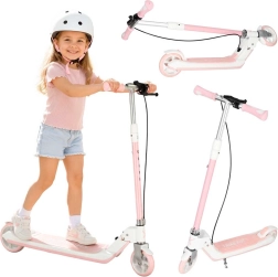 Trike Fix összecsukható gyermek roller világító LED kerekekkel, rózsaszín