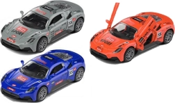 Fém versenyautó hátramenet funkcióval