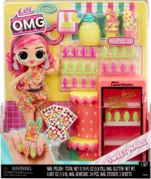 L.O.L. Surprise O.M.G. Sweet Nails Pinky Pops – gyümölcsös köröm-art készlet babával