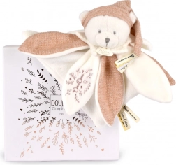 Ajándékcsomag Plüss mackó sapkával 25 cm rózsaszín