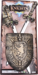 Gyerek szett pajzzsal és két karddal, 60 cm