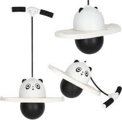 Gyerek pogo ugráló panda egyensúlyfejlesztéshez, fekete-fehér