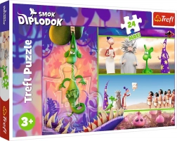 Puzzle 24 Maxi Kíváncsi Sárkány Diplodok