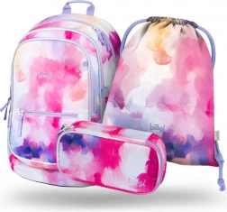 Iskolai szett Baagl Core Painting: hátizsák, tolltartó és tornazsák